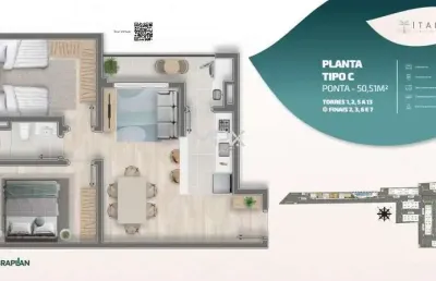 Apartamento com 2 quartos à venda no jardim abaeté, piracicaba  por r$ 268.468