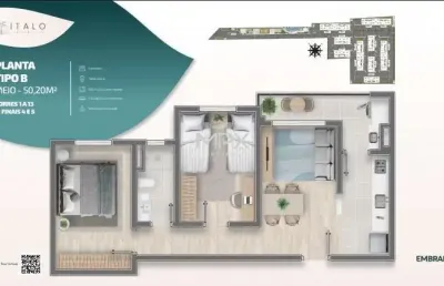 Apartamento com 2 quartos à venda no jardim abaeté, piracicaba  por r$ 252.043