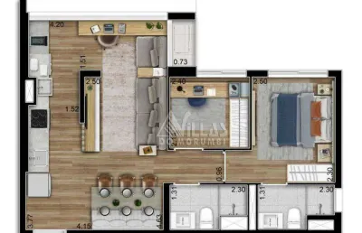 Apartamento com 2 dormitórios à venda, 57 m² por r$ 797.000,00 - morumbi - são paulo/sp