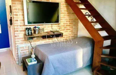 Apartamento duplex com 1 dormitório à venda, 72 m² por r$ 550.000,00 - panamby - são paulo/sp