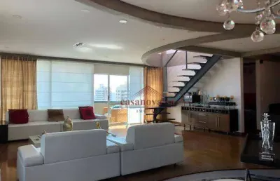 Cobertura com 5 dormitórios, 414 m² - venda por r$ 3.500.000,00 ou aluguel por r$ 19.950,00/mês - jardim - santo andré/sp