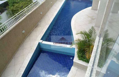 Cobertura  para alugar, 164 m² por r$ 5.825/mês - vila guiomar - santo andré/sp