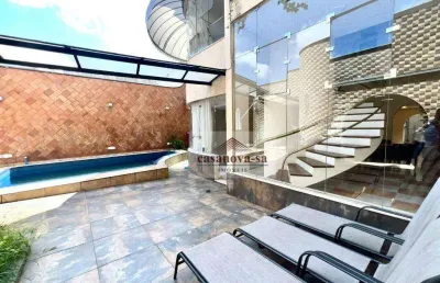 Sobrado com 4 dormitórios à venda, 500 m² por r$ 3.500.000,00 - vila assunção - santo andré/sp