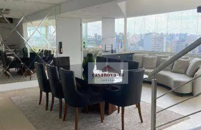 Cobertura com 3 dormitórios para alugar, 227 m² por r$ 12.000/mês - centro - santo andré/sp