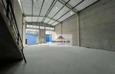 Galpão para alugar, 355 m² por r$ 13.100,00/mês - vila carlina - mauá/sp