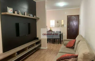 Apartamento com 2 dormitórios para alugar, 70 m² por r$ 3.025,01/mês - vila marina - santo andré/sp