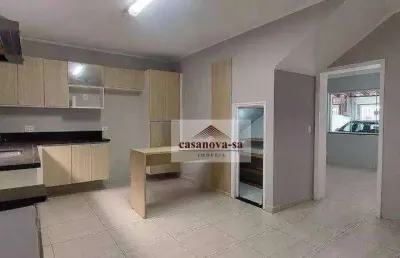 Sobrado com 2 dormitórios para alugar, 130 m² por r$ 3.765,00/mês - vila homero thon - santo andré/sp