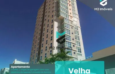 Apartamento com 3 suítes e 2 vagas de garagem individuais à venda, 107 m² - velha - blumenau/sc