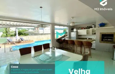 Casa com 4 dormitórios à venda, 275 m²- água verde - blumenau/sc