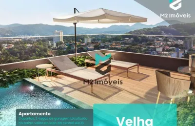 Apartamento com 3 dormitórios à venda, 86 m²  - velha - blumenau/sc