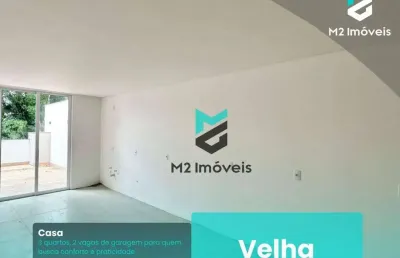 Casa com 3 dormitórios à venda, 170 m² velha - blumenau/sc