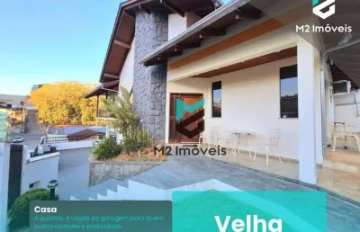 Casa com 4 dormitórios à venda, 410 m² por r$ 1.695.000,00 - velha - blumenau/sc