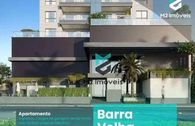 Apto frente mar com 3 dormitórios, 1 suíte, em barra velha sc
