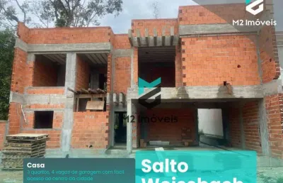 Casa com 3 dormitórios à venda, 276 m²  - salto weissbach - blumenau/sc