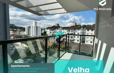 Apartamento com 3 dormitórios à venda, 78 m² por r$ 582.500,00 - velha - blumenau/sc