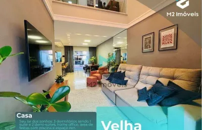 Casa com piscina à venda, 160 m² - velha - blumenau/sc
