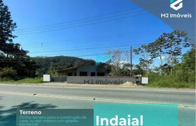 Amplo terreno em localização estratégica entre blumenau e indaial