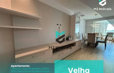 Apartamento 2 quartos (1suíte), 2 vagas de garagem no bairro velha!
