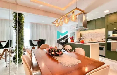 Vida sofisticada na velha: apartamento de 90m² todo mobiliado, com 2 suítes e lazer completo no condomínio!