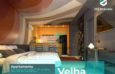Loft de 32,47m² na velha, 550m da vila germânica, entrega em agosto/25!