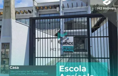 Casa com 2 suítes à venda, 88 m² por r$ 460.000 - escola agrícola - blumenau/sc