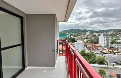Apartamento novo com 2 dormitórios sendo 1 suíte à venda, 71 m² por - velha - blumenau/sc