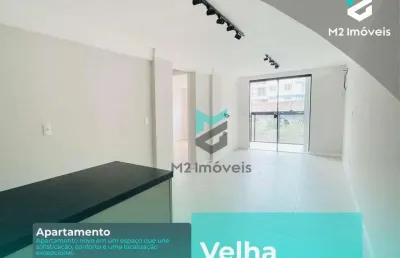 Apartamento com 2 dormitórios à venda, 56 m² por r$ 486.500,00 - velha - blumenau/sc