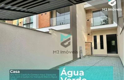 Casa nova com 2 suítes à venda, 95 m² - água verde - blumenau/sc
