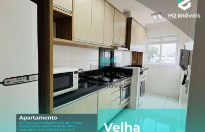 Apartamento com 2 dormitórios à venda, 72 m² por r$ 490.000,00 - velha - blumenau/sc