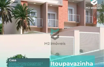 Casa com 2 dormitórios à venda, de 74 m², em novo loteamento na itoupavazinha - blumenau/sc