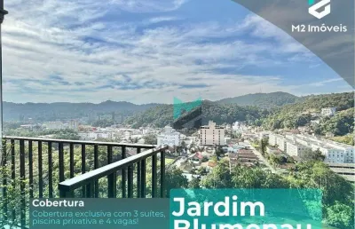 Cobertura com 3 dormitórios à venda - jardim blumenau - blumenau/sc