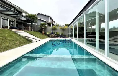 Casa com 4 quartos / suítes à venda, 463 m² - condomínio parque das artes - embu das artes/sp