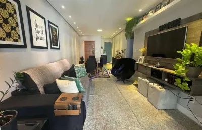 Apartamento com 3 dormitórios à venda, 105 m² por r$ 750.000 - tupi - praia grande/sp