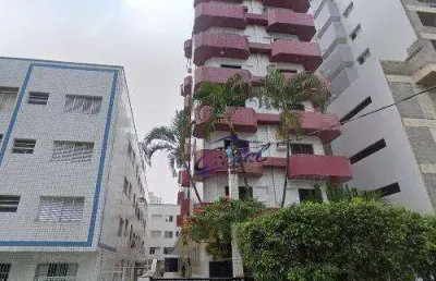 Apartamento com 1 dormitório à venda, 62 m² por r$ 350.000 - canto do forte - praia grande/sp