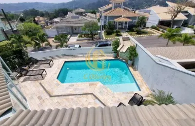 Casa de luxo em condomínio: 3 quartos, 3 suítes, 3 salas, 4 banheiros, 4 vagas em terras de são carlos, jundiaí-sp - 452m².