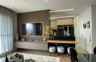 Apartamento de luxo com 3 suítes e 2 vagas de garagem no jardim ana maria - jundiaí-sp, 130m²