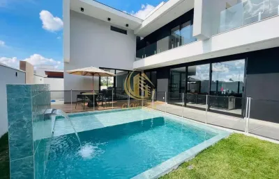 Venda de sobrado em condomínio de luxo em jundiaí-sp: 4 quartos, 3 suítes, 3 salas, 4 banheiros, 4 vagas, 325m².