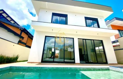 Sobrado de luxo em condomínio são venâncio - itupeva-sp: 3 quartos, 3 suítes, 4 vagas, 256m². imperdível!