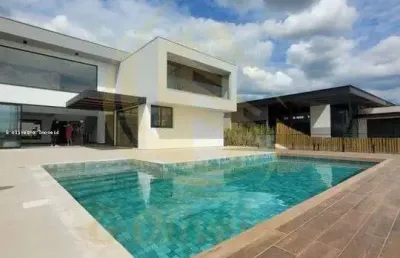 Casa de alto padrão em condomínio: 5 quartos, 5 suítes, 457m² na cidade de cabreúva-sp, bairro jacaré.