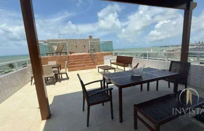 Cobertura com 2 dormitórios à venda, 186 m² por r$ 1.850.000,00 - bessa - joão pessoa/pb