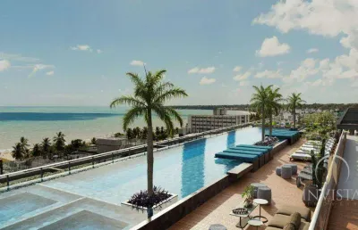 Flat com 1 dormitório à venda, 18 m² por r$ 385.000,00 - cabo branco - joão pessoa/pb