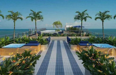 Flat com 1 dormitório à venda, 22 m² por r$ 384.826,33 - cabo branco - joão pessoa/pb