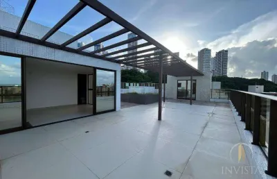 Cobertura com 4 dormitórios à venda, 358 m² por r$ 3.100.000,00 - cabo branco - joão pessoa/pb