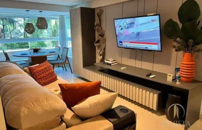 Apartamento com 2 dormitórios à venda, 69 m² por r$ 1.100.000,00 - ponta de campina - cabedelo/pb