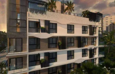 Flat com 1 dormitório à venda, 23 m² por r$ 267.000,00 - intermares - cabedelo/pb