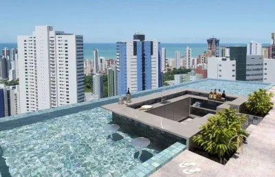 Flat com 1 dormitório à venda, 42 m² por r$ 342.037,52 - miramar - joão pessoa/pb