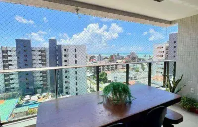 Apartamento com 3 dormitórios à venda, 137 m² por r$ 1.290.000,00 - jardim oceania - joão pessoa/pb