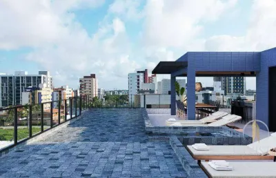 Flat com 1 dormitório à venda, 21 m² por r$ 265.000,00 - intermares - cabedelo/pb