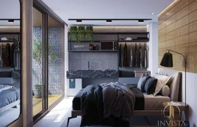 Flat com 1 dormitório à venda, 19 m² por r$ 345.000,00 - cabo branco - joão pessoa/pb