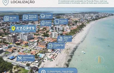 Apartamento com 3 quartos a 100 metros do mar no poço